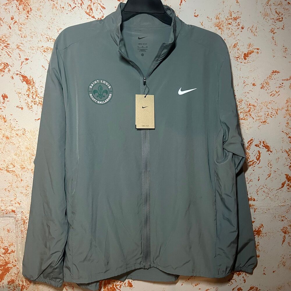 NWT Nike Form Dri-FIT Jacket Men’s XL Gray St Louis Scott Gallagher Soccer Club
